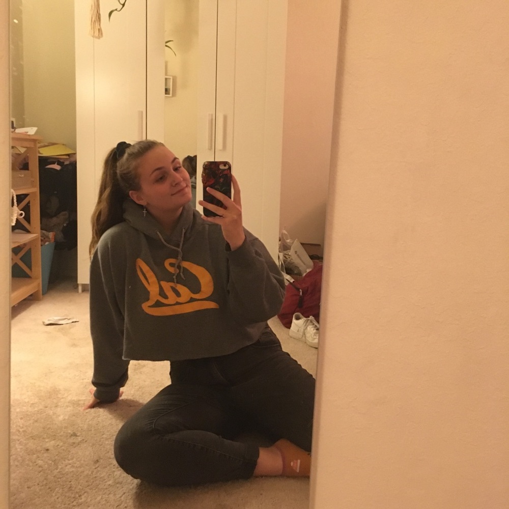 Cal Berkeley cropped hoodie